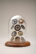 challenge coin holder, challenge coin display frame, challenge coin Dome