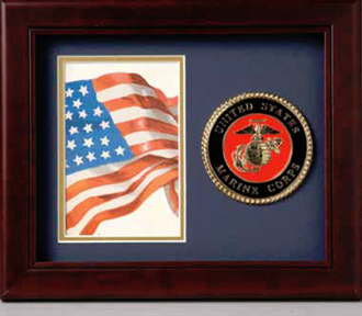 Army 10” x 8” Medallion frame, Army medal and photo frame