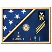 Navy flag Display case - Navy Flag and medal display case