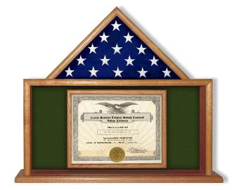 Army Flag and Certificate Display Case
