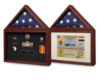 Military Medal - Flag Display Case - Flag Medal Holder