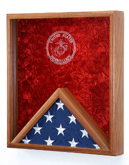 Marine Corps Flag & Medal Display Case