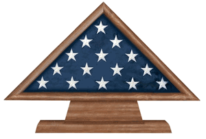 Retirement Flag Memorial Case Pedestal