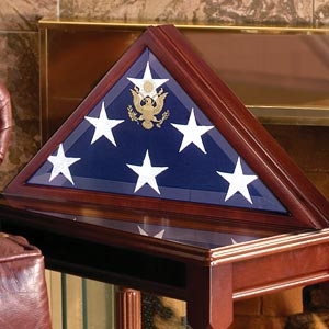 Flag Display case for Large Flag, Coffin Flag case