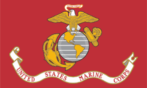 The Marine Corps flag