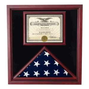 Military Flag and Certificate Holder