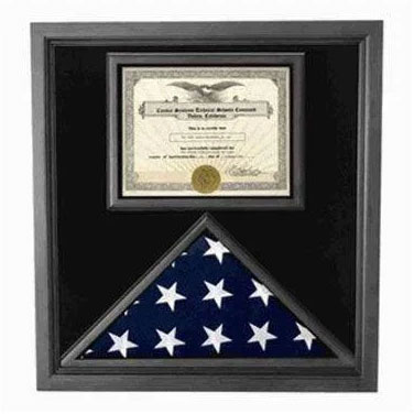 Flag and Certificate Case, Flag and Certificate Case - Black Frame, American Made
