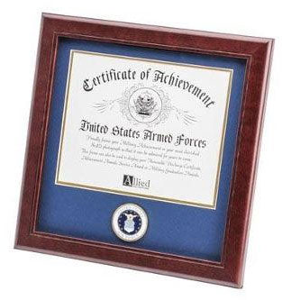 U.S. Air Force Medallion Certificate Frame