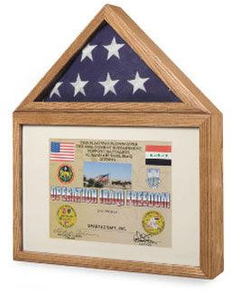 flag and certificate display case